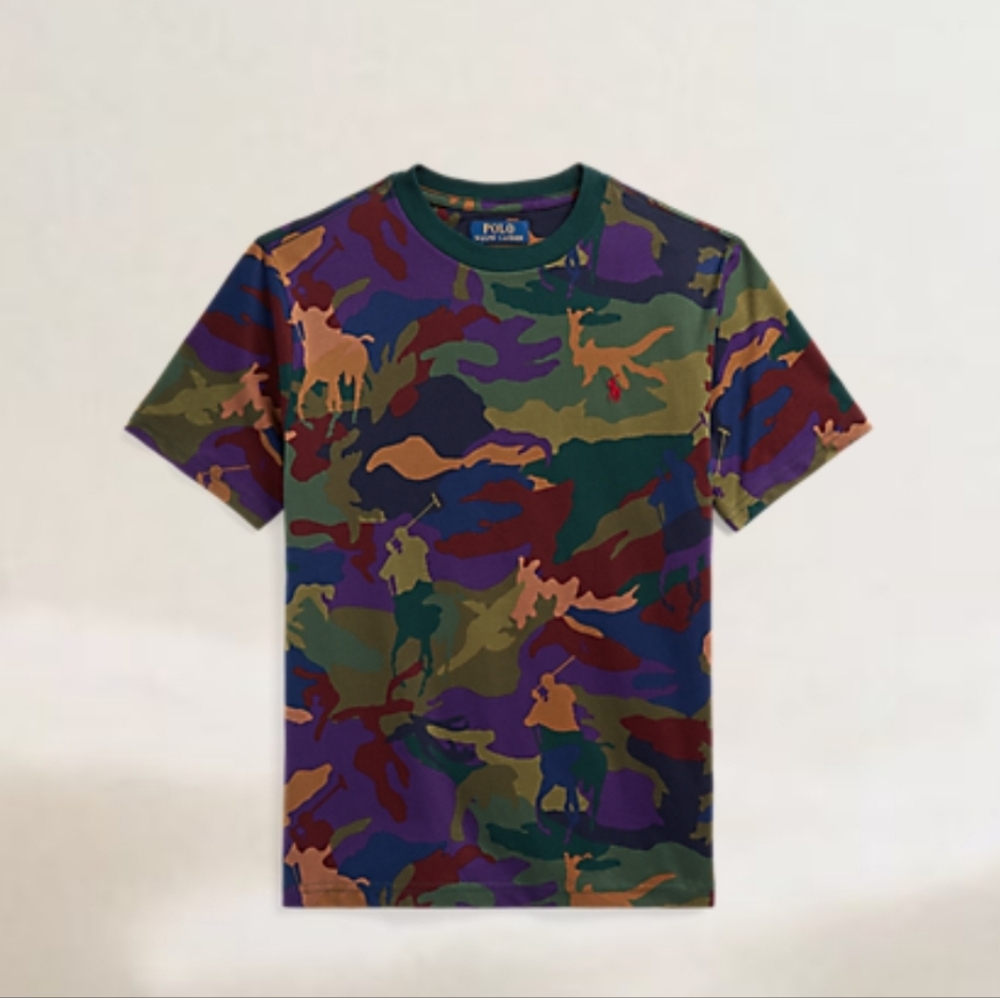 Short Sleeve Polo Pony Camo T-Shirt